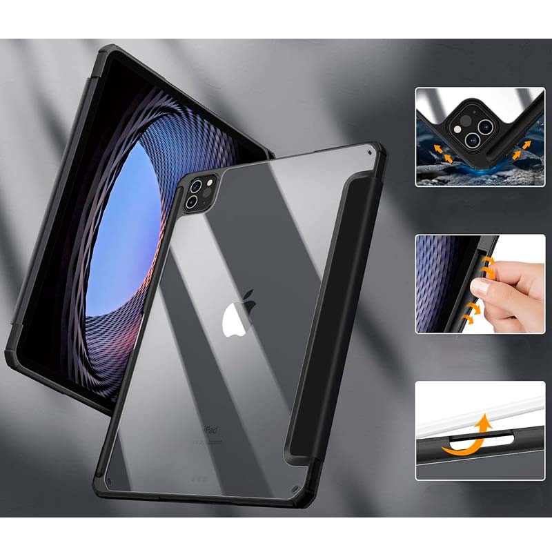 vista detallada de la Funda Crystal Compatible Azul para Apple iPad Pro 2024 11