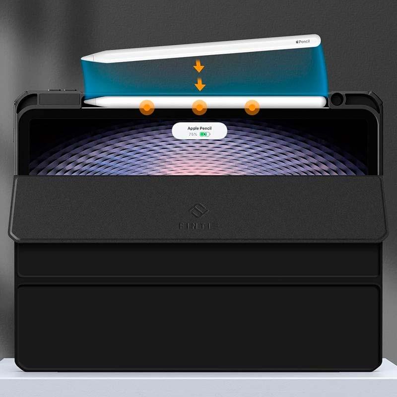 ranura para Stylus Pen de la Funda Crystal Compatible Azul para Apple iPad Pro 2024 11