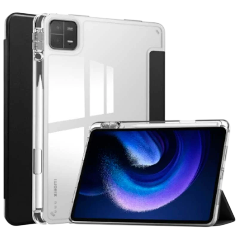 Coque Crystal Compatible Noir pour Xiaomi Pad 6