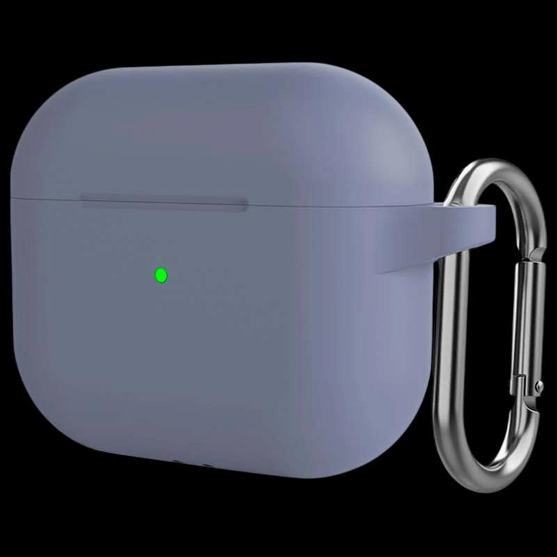 Funda de silicona con Mosquetón para Apple AirPods 3ª Gen Azul Oscuro