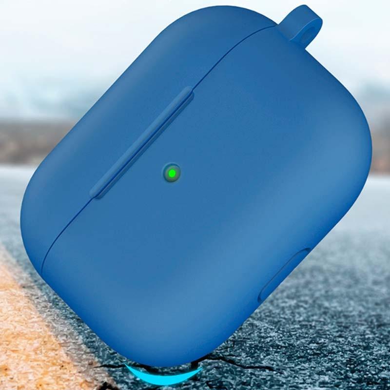 resistencia de la Funda azul oscuro de silicona para Apple AirPods 3ª Gen