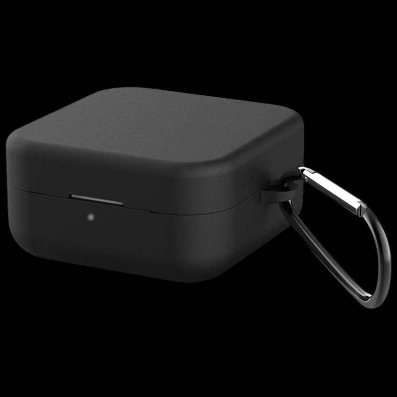 Funda de silicona con Mosquetón para Xiaomi Mi True Wireless 2 Basic Negro