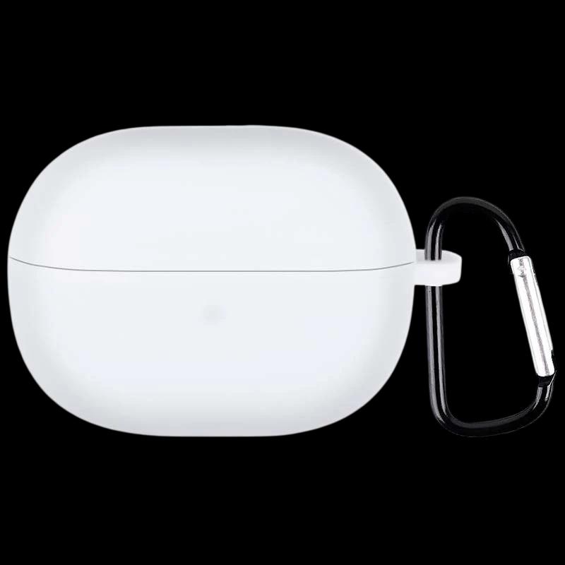 Housse en Silicone avec Mousqueton pour Xiaomi Redmi Buds 3 Lite Blanc