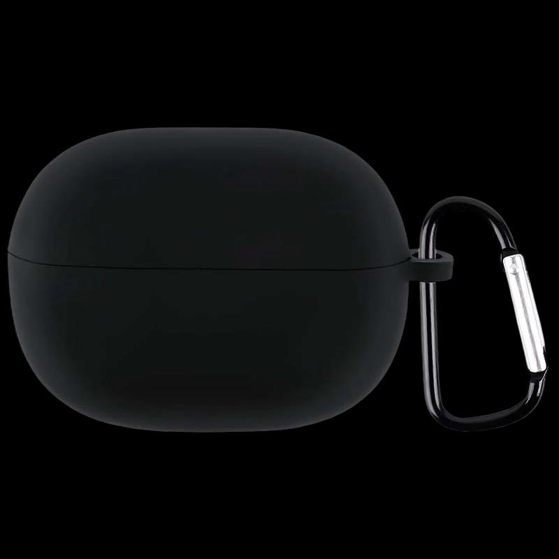 Housse en Silicone avec Mousqueton pour Xiaomi Redmi Buds 3 Lite Noir