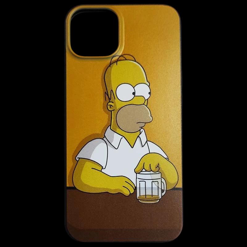 Funda de silicona iPhone 13 Homer Beer