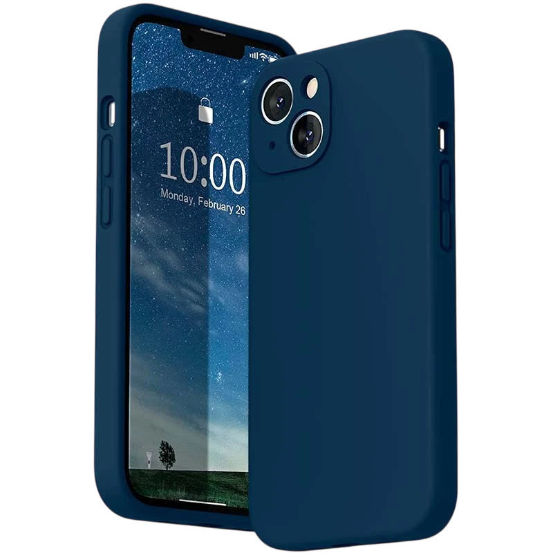 Funda iPhone 13 Square Liquid Premium Azul