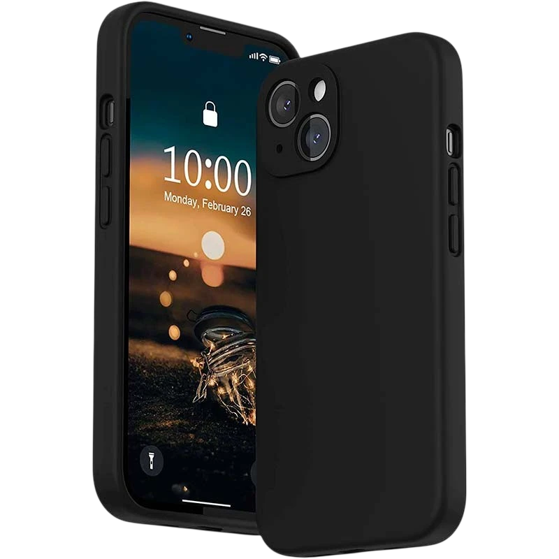 Coque iPhone 13 Square Liquid Premium Noir