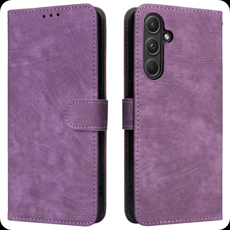 Funda púrpura 360º Protection tipo libro para Samsung Galaxy S24 5G