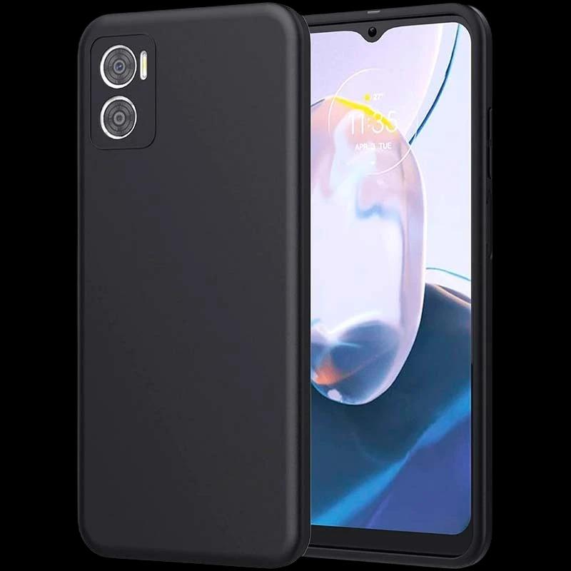 Funda Square Liquid Premium negra para Motorola Moto E22