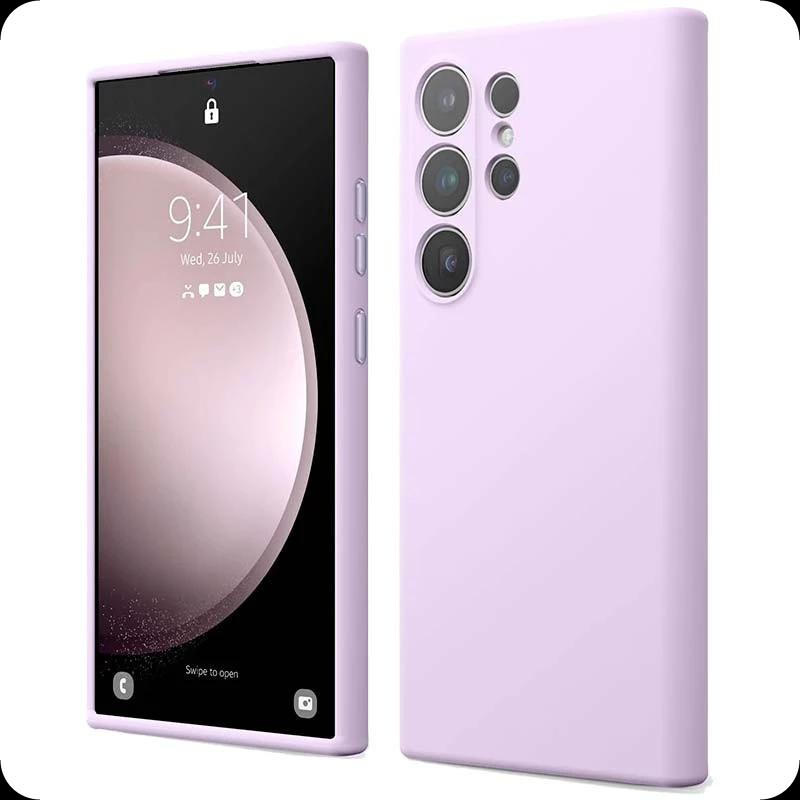 Capa Samsung Galaxy S25 Ultra 5G Square Liquid Premium Lavanda