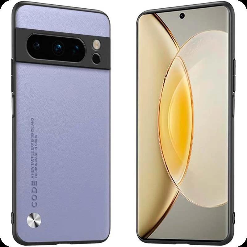 Funda de polipiel Luxury lavanda para Google Pixel 8 Pro