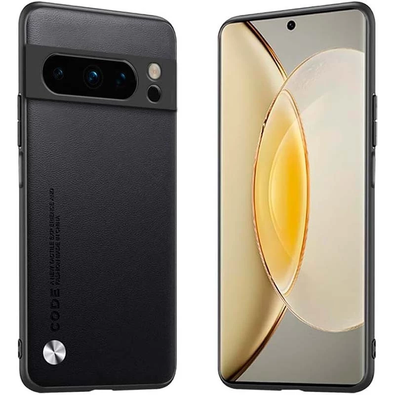 Funda de polipiel Luxury negra para Google Pixel 8 Pro