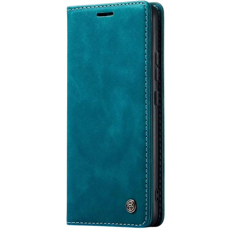 Capa azul Magnetic Wallet tipo livro para Xiaomi Redmi Note 13 Pro+ 5G