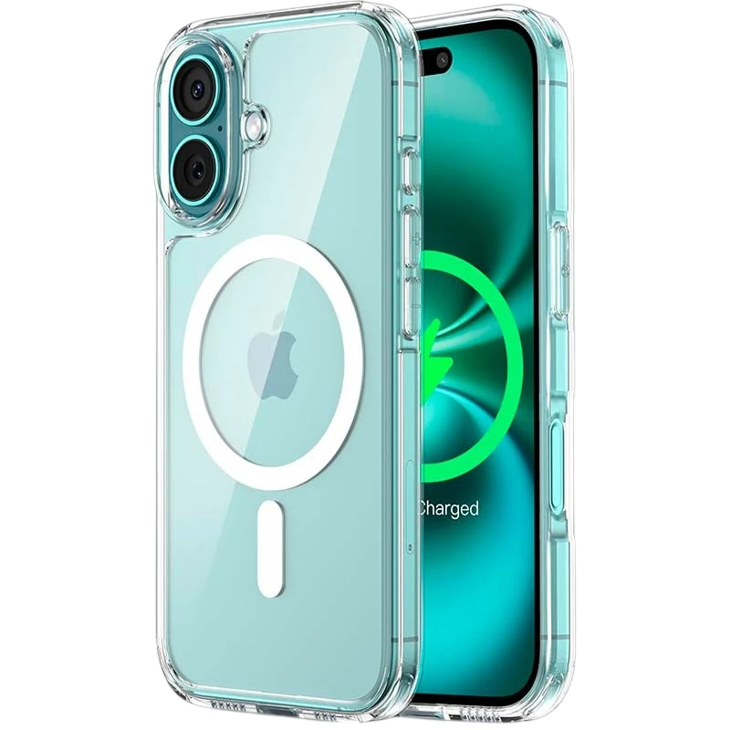 Funda transparente para iPhone 16 compatible con  Magsafe