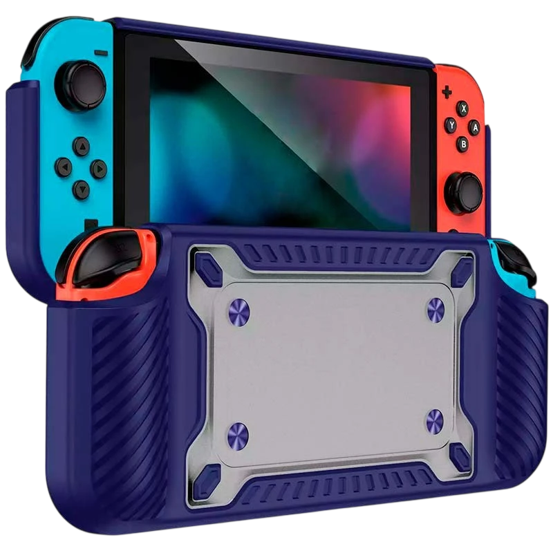 Coque pour Nintendo Switch PowerGaming avec Card Box Bleu
