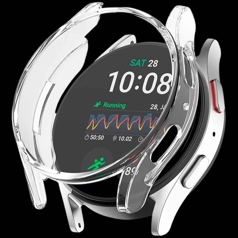 Funda PC transparente + Cristal Templado Samsung Galaxy Watch7 44mm