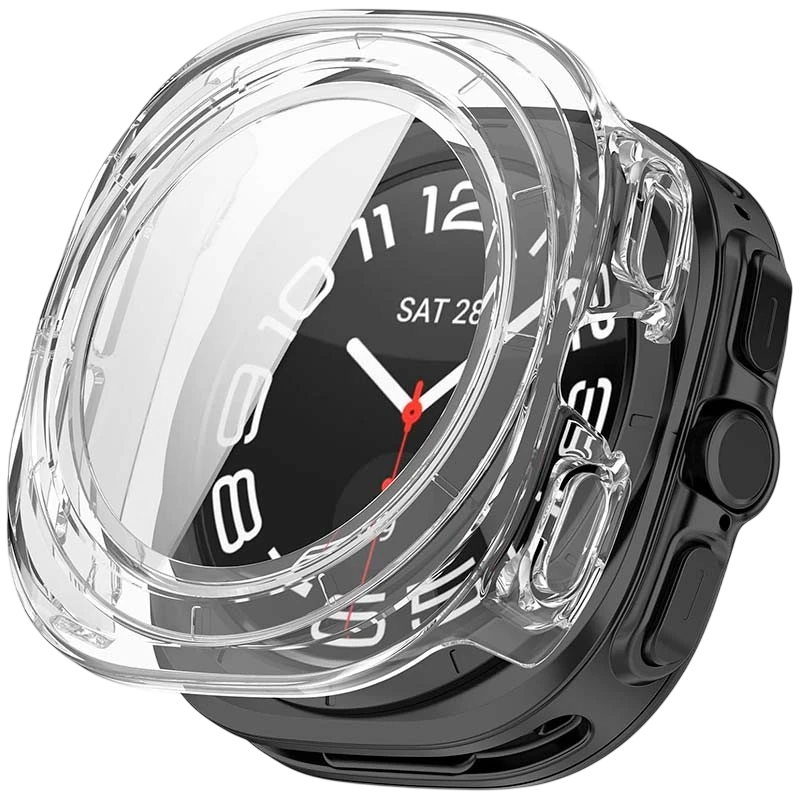 Funda PC transparente + Cristal Templado Samsung Galaxy Watch Ultra 47mm