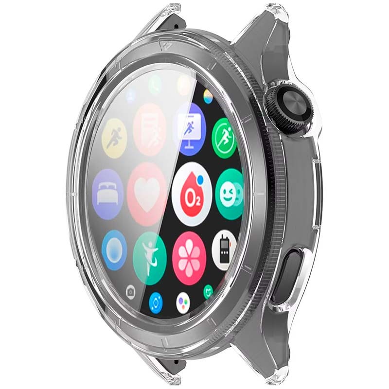 Coque PC transparent + Verre Trempé Xiaomi Watch S4 - Vue frontale mise