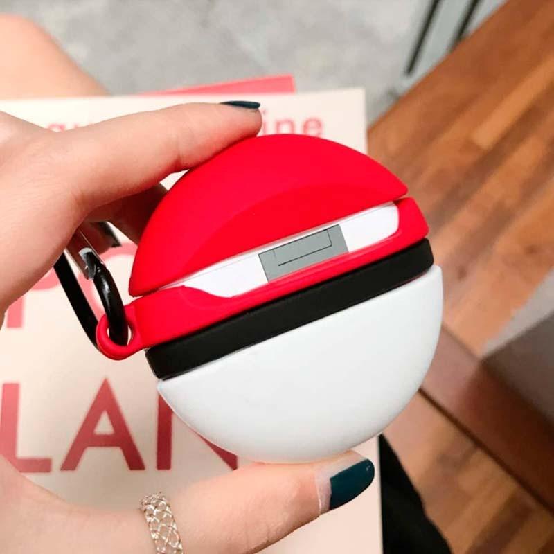 parte trasera de la Funda de silicona para Xiaomi Redmi Buds 3 con diseño de Pokeball