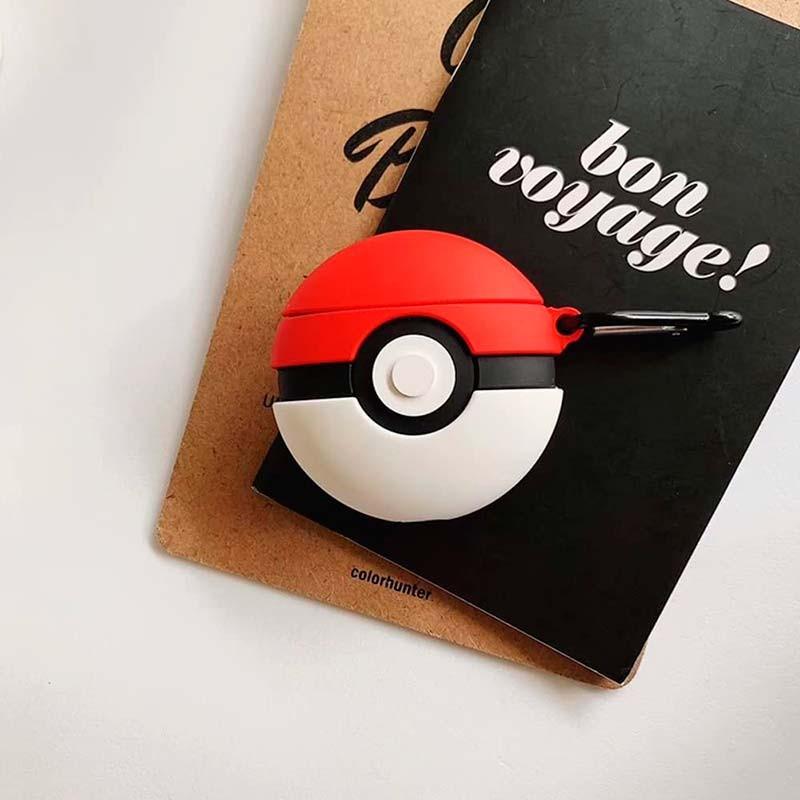 foto real de la Funda de silicona para Xiaomi Redmi Buds 3 con diseño de Pokeball