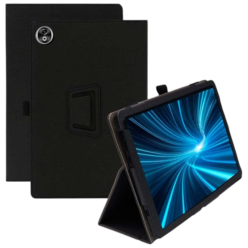 Funda Inteligente de PU Doogee T20 Ultra con Soporte Negro