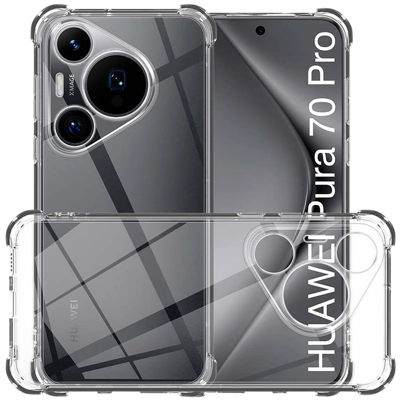 Funda de silicona Reinforced para Huawei Pura 70 Pro 5G