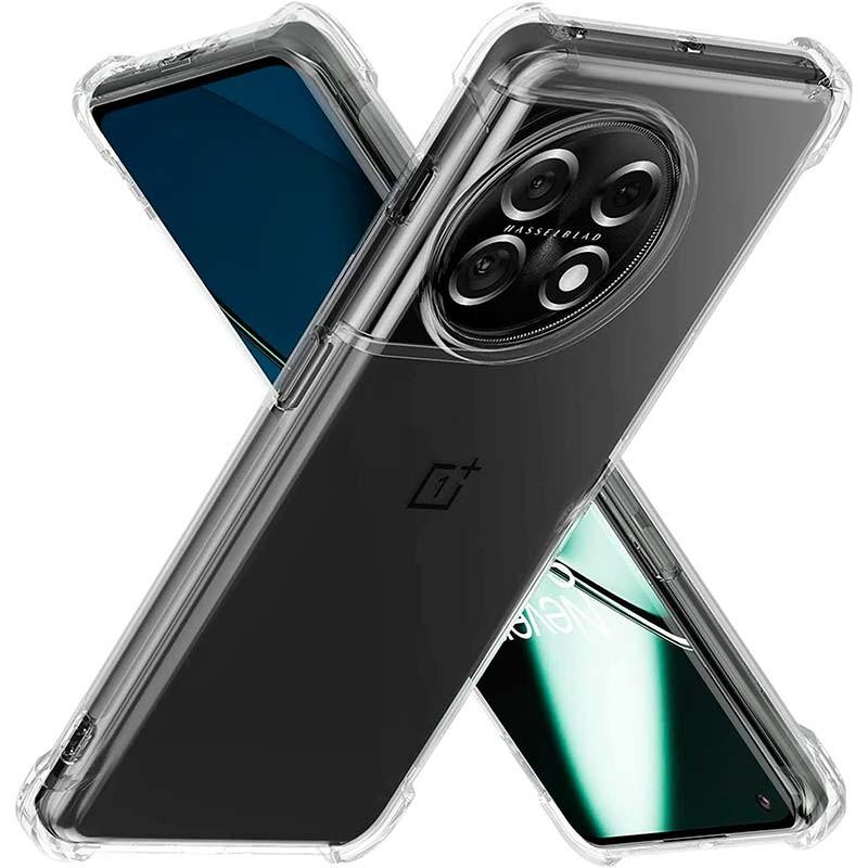 vista trasera, frontal y lateral de la Funda de silicona Reinforced para Oneplus 11