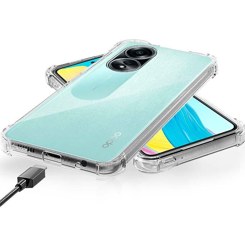 parte inferior de la Funda de silicona Reinforced para Oppo A58 4G