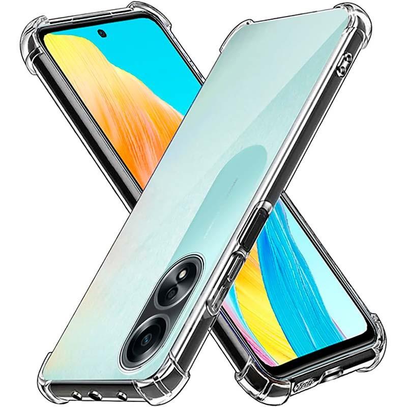 vista frontal y trasera de la Funda de silicona Reinforced para Oppo A58 4G