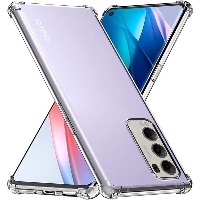 vista frontal, trasera y lateral de la Funda de silicona Reinforced para Oppo Find X3 Neo