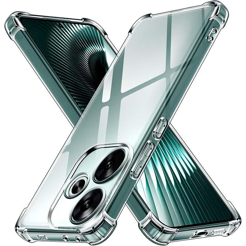 vista frontal, trasera y lateral de la Funda de silicona Reinforced para Xiaomi Poco F6 5G