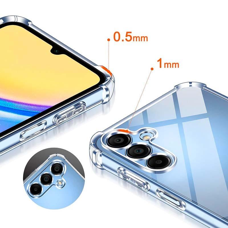 protección de pantalla y cámara de la Funda de silicona Reinforced para Samsung Galaxy A15