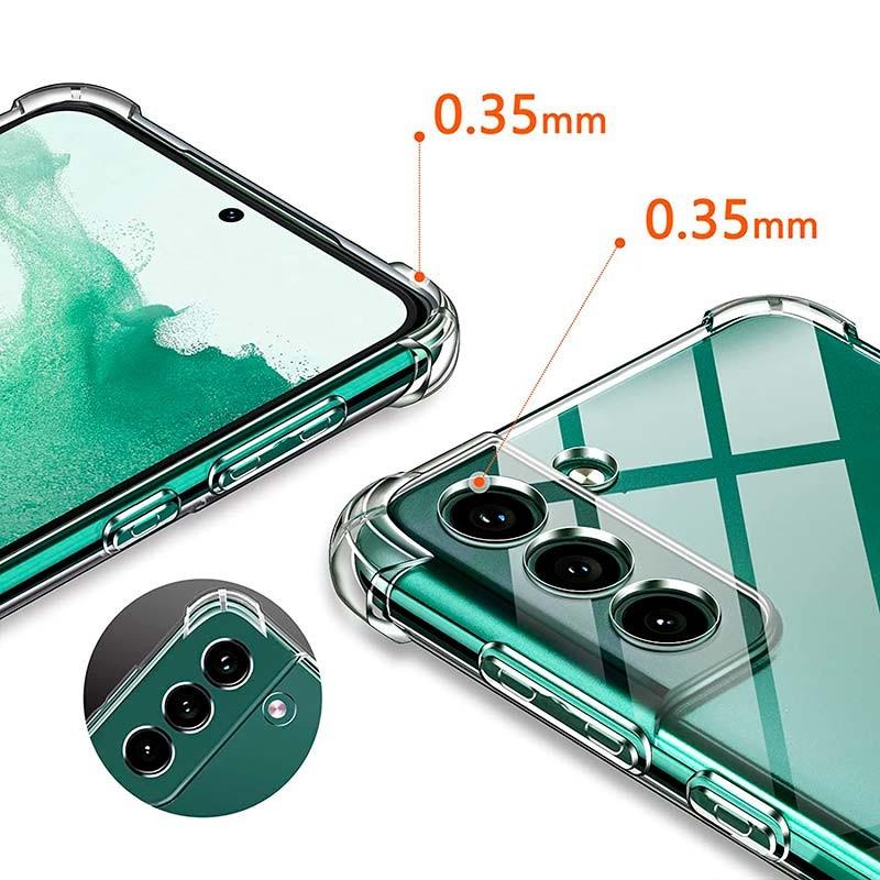 protector de cámara y pantalla de la Funda de silicona Reinforced para Samsung Galaxy S22