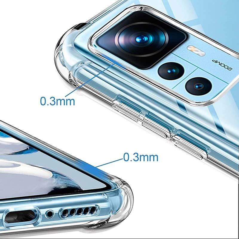protección de cámara y pantalla de la Funda de silicona Reinforced para Xiaomi 12T