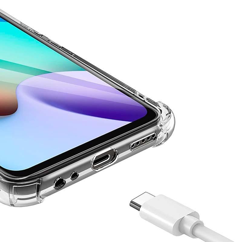 acceso a puertos de carga de la Funda de silicona Reinforced para Xiaomi Redmi Note 11S 5G