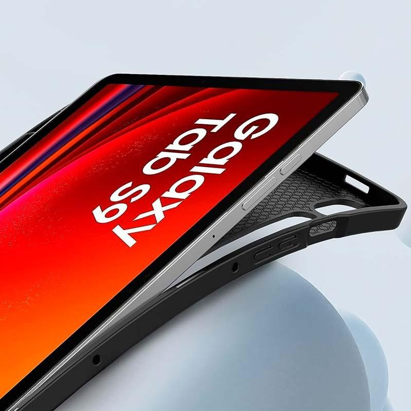 Arrière de l'Étui Compatible noir pour Samsung Galaxy Tab S9