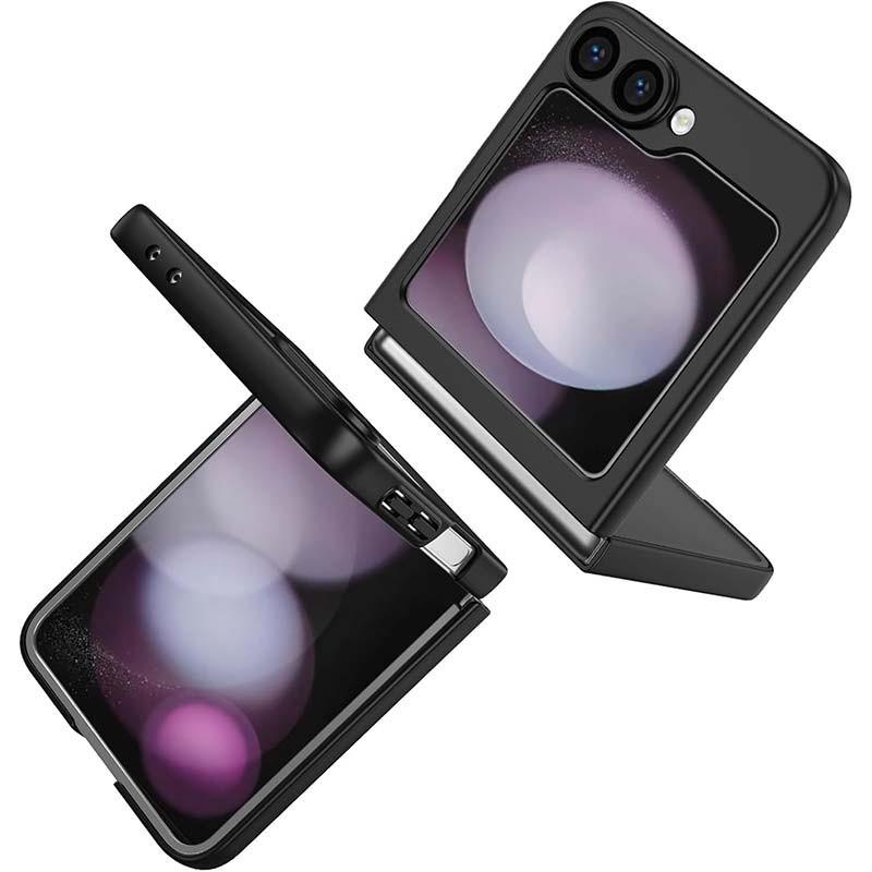 vista detallada de la Funda Square Liquid Premium negro para Samsung Galaxy Z Flip6 5G