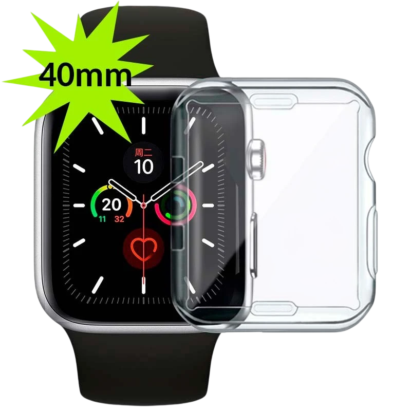 Funda de silicona Apple Watch 40mm - Compatible con Apple Watch 4/5/6/SE