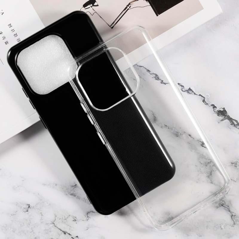 Coque en silicone noire et transparente pour Blackview Wave 6C