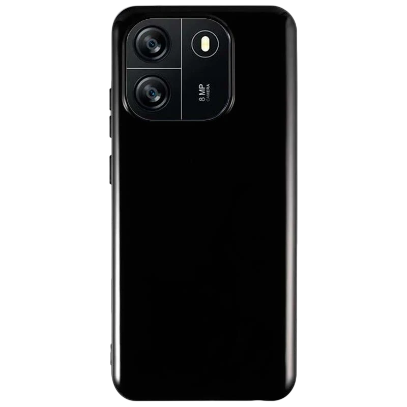 Capa de silicone preta para Blackview Wave 6C