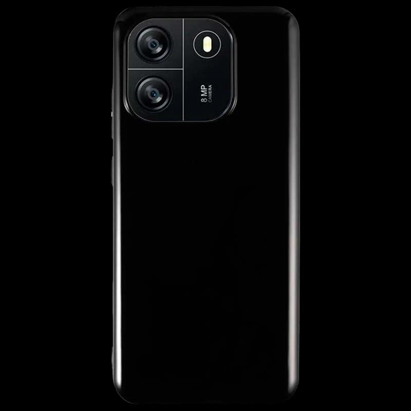 Capa de silicone preta para Blackview Wave 6C