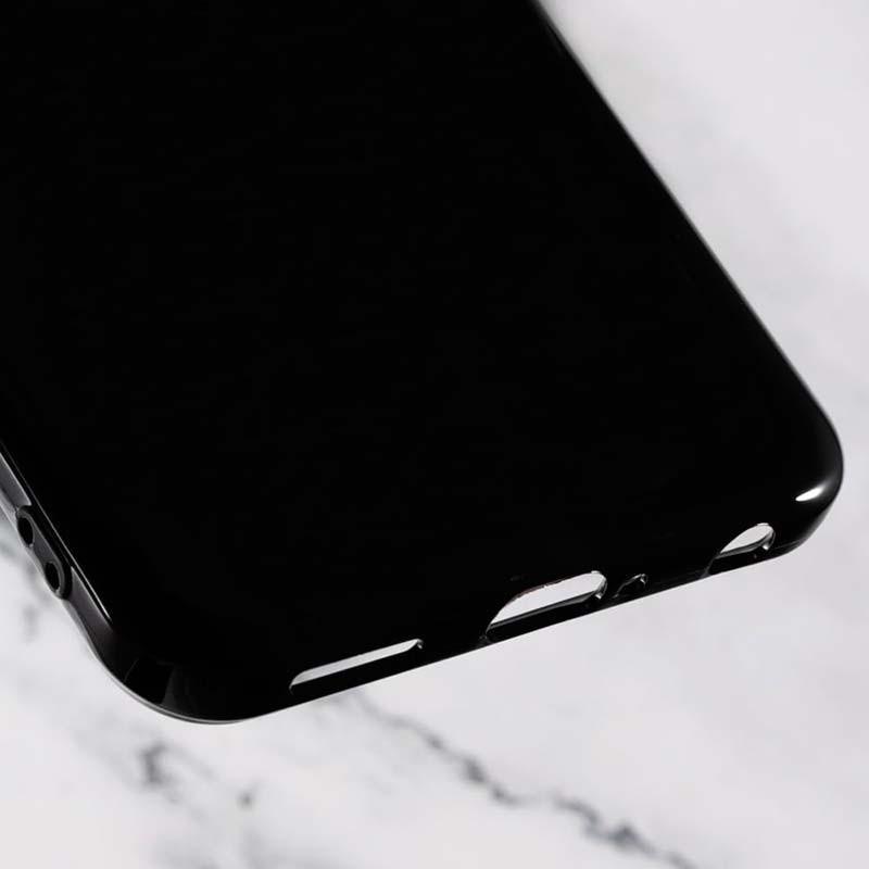Acesso aos portos da capa de silicone preta para Blackview Wave 6C