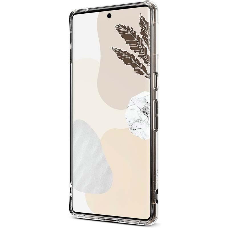 vista frontal de la Funda de silicona transparente para Google Pixel 7 Pro