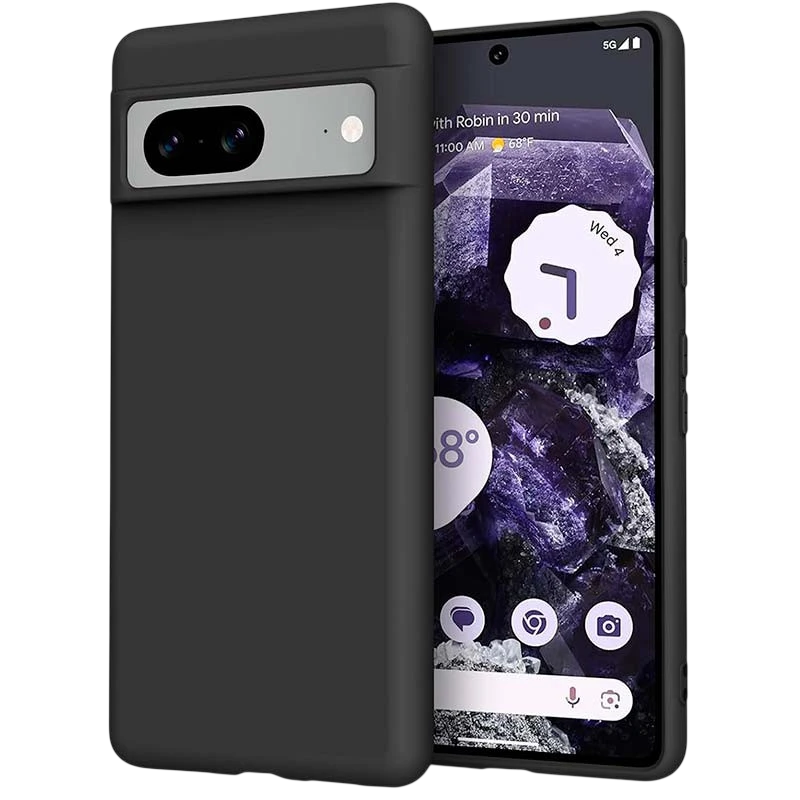 Funda de silicona negra para Google Pixel 8