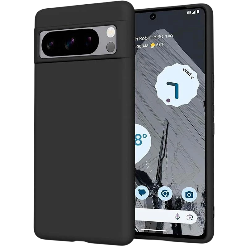 Funda de silicona negra para Google Pixel 8 Pro