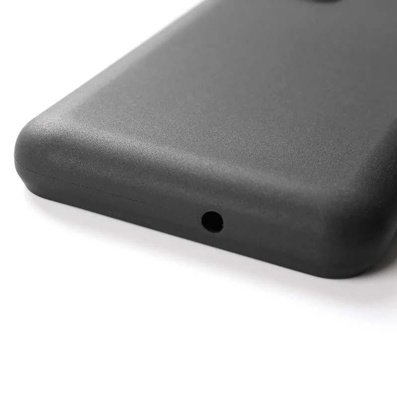 vista inferior de la Funda de silicona negra para ZTE Blade L9