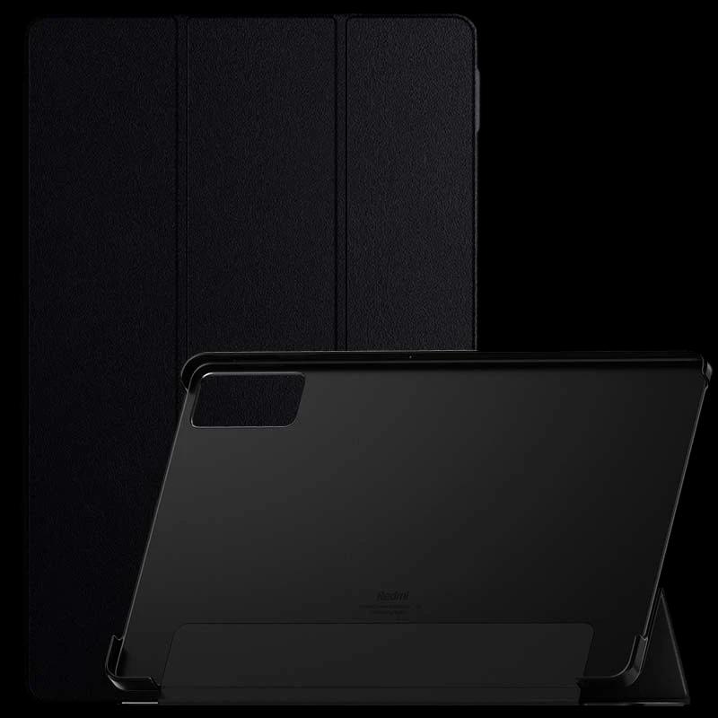 Capa Smart Flip preta para Xiaomi Redmi Pad SE
