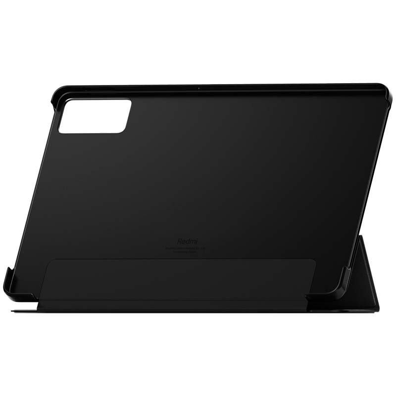 modo suporte da Capa Smart Flip preta para Xiaomi Redmi Pad SE