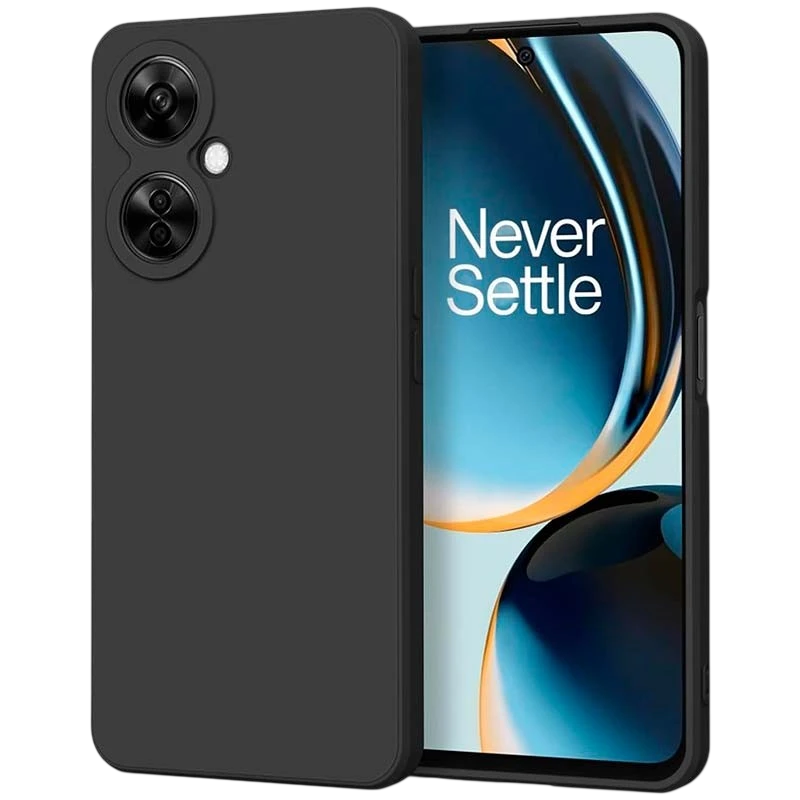 Coque Square Liquid Premium Noir pour Oneplus Nord CE3 Lite 5G