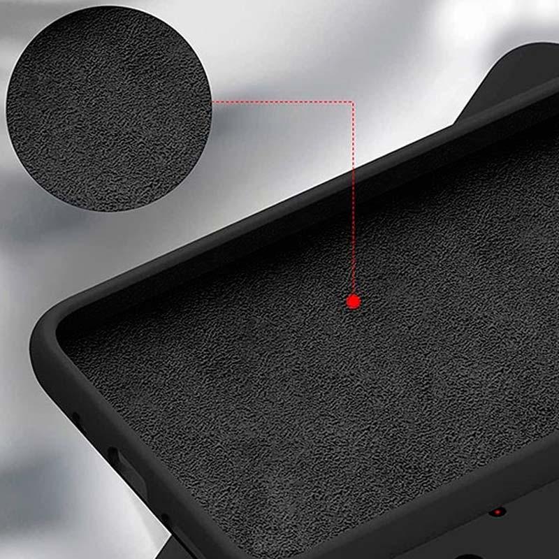 interior de la Funda Square Liquid Premium negra para Oneplus Nord 2 5G